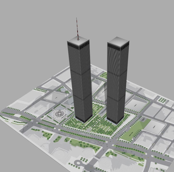 3d model world trade center